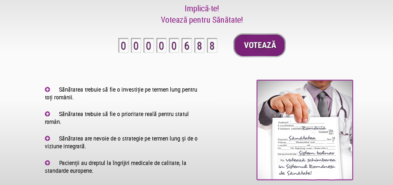 Votez pentru sanatate